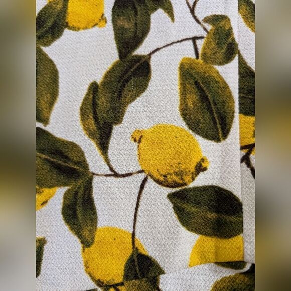 Zara Basic Women's Lemon citrus Print Shift Dress Sz S - Picture 4 of 8